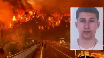 Orman yangınına giden arazöz uçuruma yuvarlandı; 1 şehit, 5 yaralı