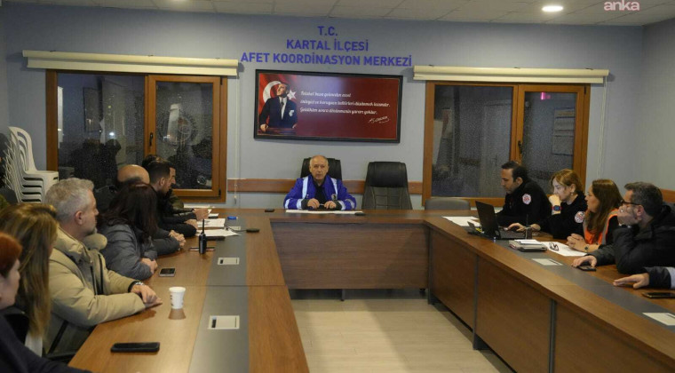 KARTAL’DA KAR VE FIRTINA RİSKİNE KARŞI AFET PLANI DEVREDE