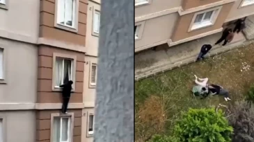 İstanbul’da korku dolu anlar… Ailelerinin evde bastığı gençler 4. kattan atladı!
