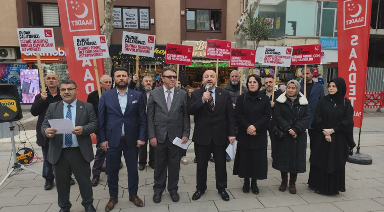 Saadet Partisi Pendik’ten 6 Şubat Depremlerinin 3. Yılında ‘Deprem Düdüğü’ Eylemi