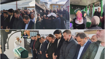 Çağlar Ailesinin Acı günü Sinan Çağlar Son Yolculuğuna Gözyaşlarıyla Uğurlandı