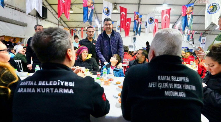 KARTAL BELEDİYESİ, AFET VE ARAMA KURTARMA EKİPLERİNİ İFTAR SOFRASINDA BULUŞTURDU