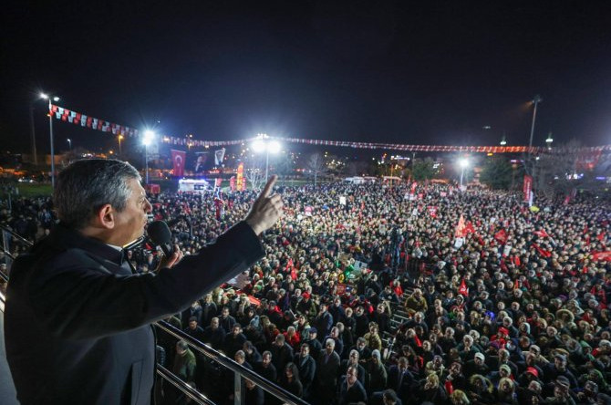 CHP GENEL BAŞKANI ÖZGÜR ÖZEL PENDİK’TEN HALKA SESLENDİ:”SON SÖZ MİLLETİN