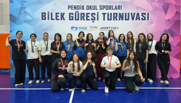 Pendik Okul Sporları Bilek Güreşi Turnuvası Tamamlandı