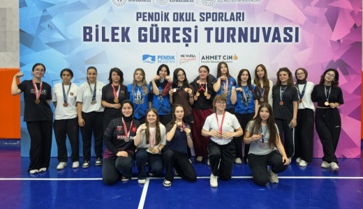 Pendik Okul Sporları Bilek Güreşi Turnuvası Tamamlandı