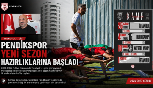Pendikspor Yeni Sezon Hazırlıklarına Başladı