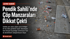 Pendik Sahili’nde Çöp Manzaraları Dikkat Çekti