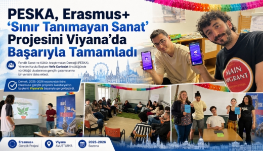 PESKA, Erasmus+ “Sınır Tanımayan Sanat” Projesini Viyana’da Başarıyla Tamamladı