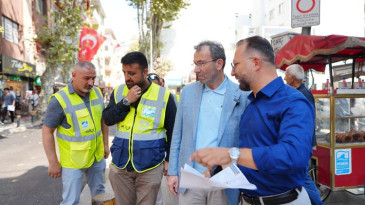Pendik Belediye Başkanı Ahmet Cin, Çarşıdaki Asfalt Yenileme Çalışmalarını Yerinde İnceledi