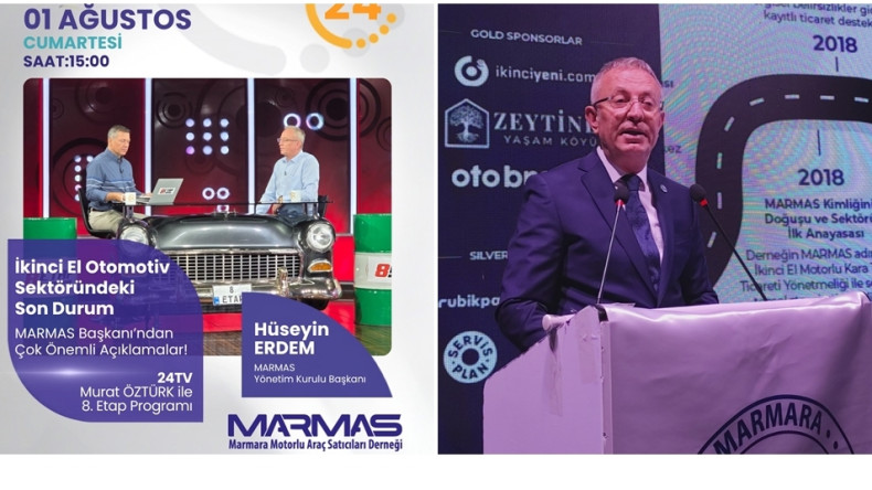 MARMAS Yönetim Kurulu Başkanı Hüseyin Erdem, 24 TV Ekranlarında Murat Öztürk’ün Hazırlayıp Sunduğu 8. Etap Programına Konuk Oluyor.