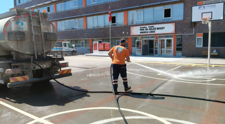 Okullarda Dezenfeksiyon ve Temizlik Çalışması Tamamlandı