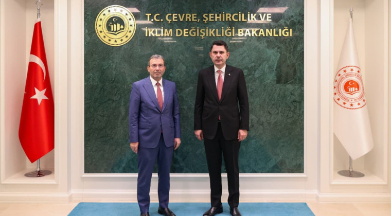Başkan Ahmet Cin Bakan Kurum’u Ziyaret Etti