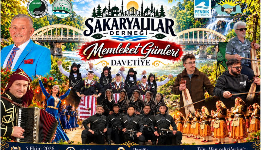 Pendik’te Sakaryalılar Gecesi: Hemşehriler “Memleket Günleri” Etkinliğinde Buluşuyor!