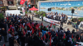 PENDİK’TE GAZZE SOYKIRIMI’NIN YIL DÖNÜMÜNDE BASIN AÇIKLAMASI YAPTILAR