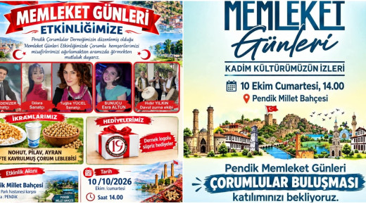 Pendik’te Çorum Rüzgârı Esecek: Memleket Günleri’nde Buluşma Zamanı
