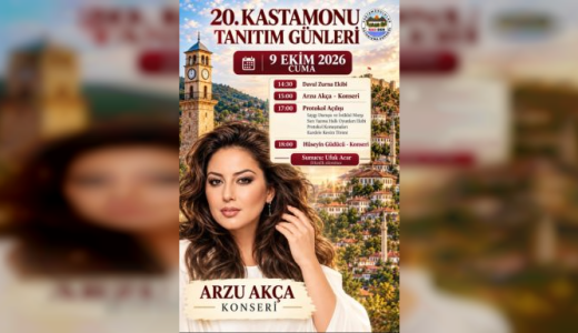 Pendikli Sanatçı Arzu Akça, Kastamonu Tanıtım Günleri’nde Sahne Alacak